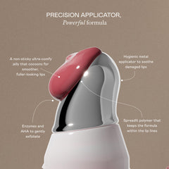 EADEM Le Chouchou applied gloss image conveys high-shine hydration.