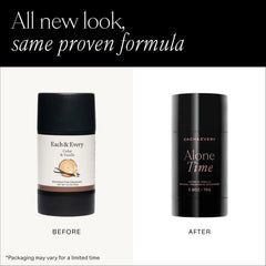 Each & Every Cedar Vanilla deodorant stick ready for daily use