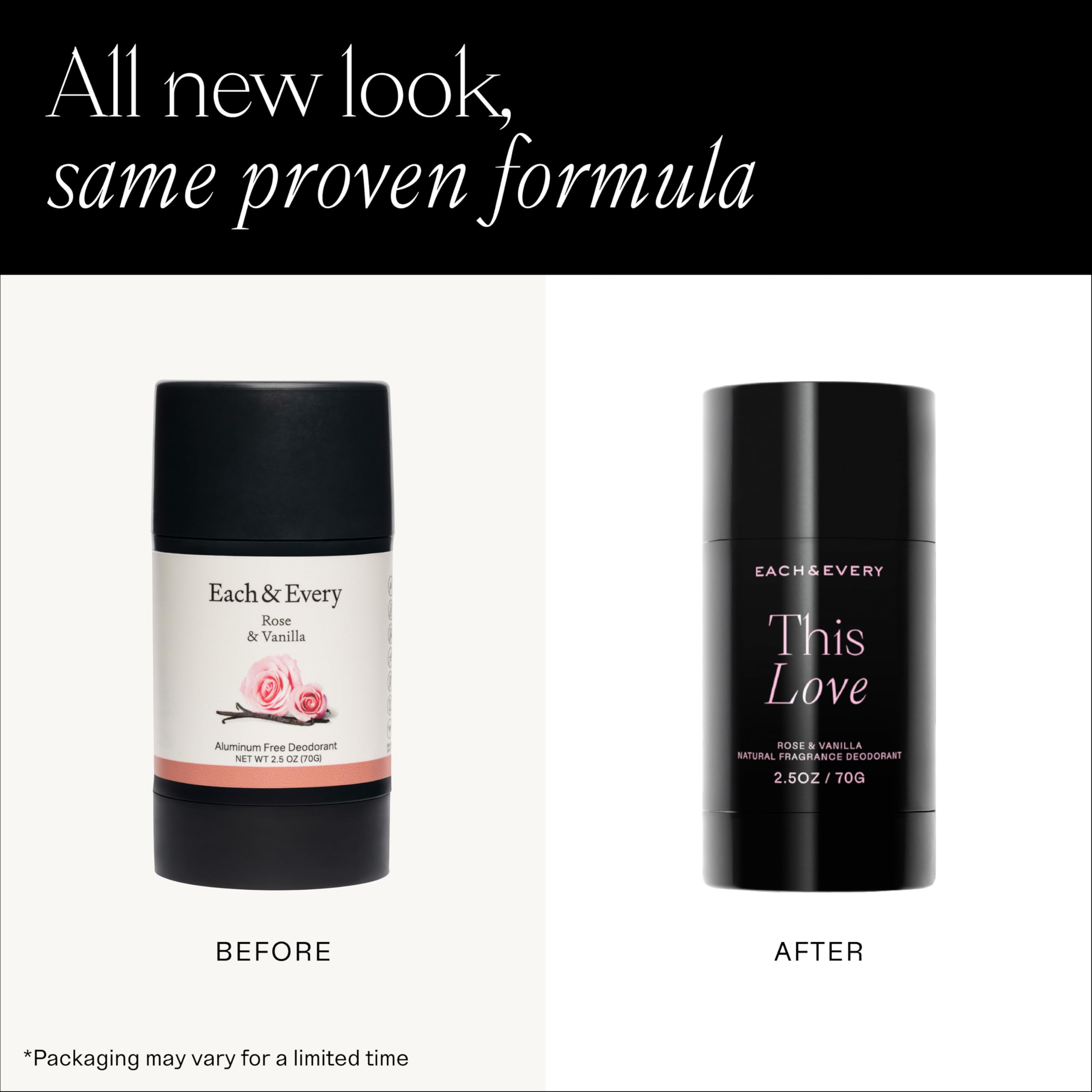 Each & Every Rose & Vanilla application image demonstrates smooth glide for daily use.