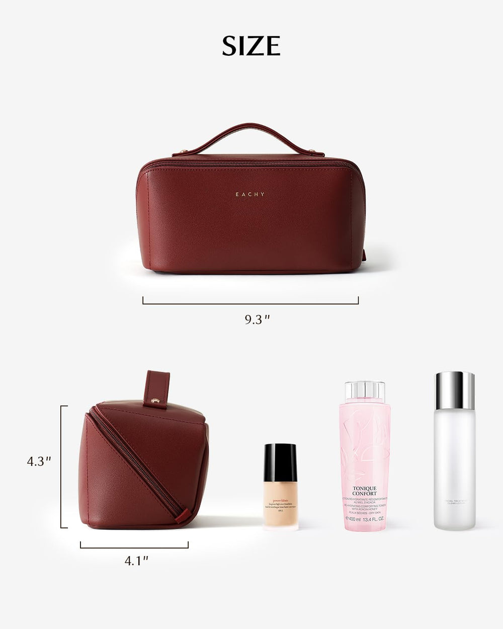 EACHY clear TPU brush compartment keeps brushes visible