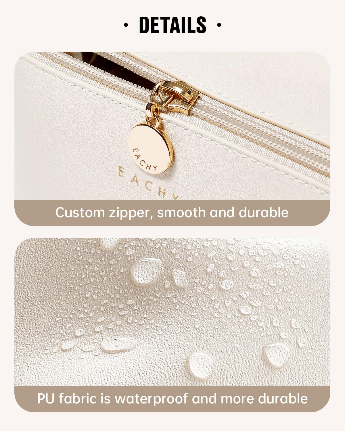 EACHY travel makeup bag divider helps organization of items