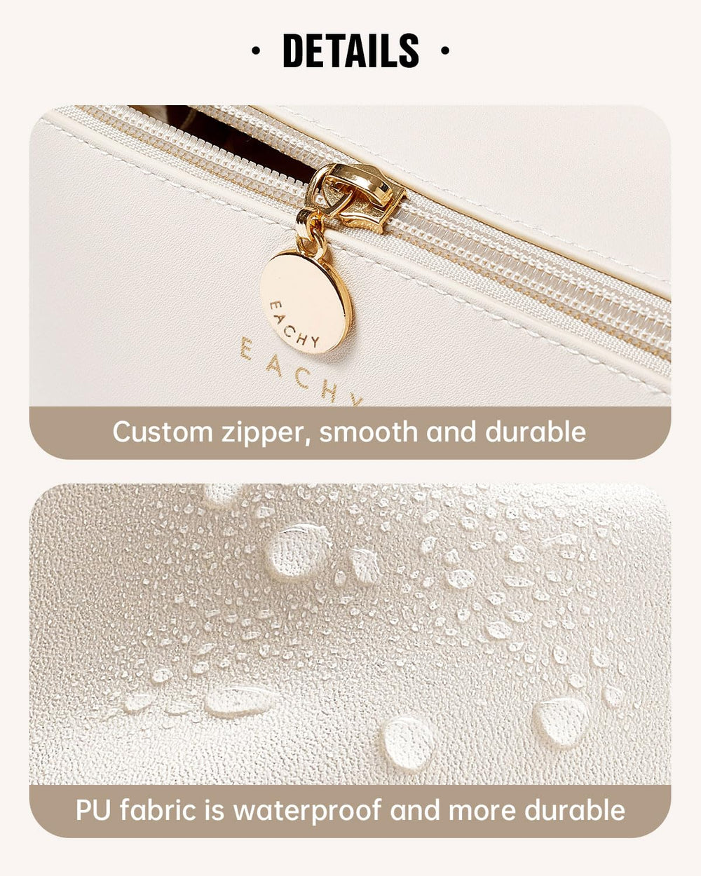 EACHY travel makeup bag divider helps organization of items