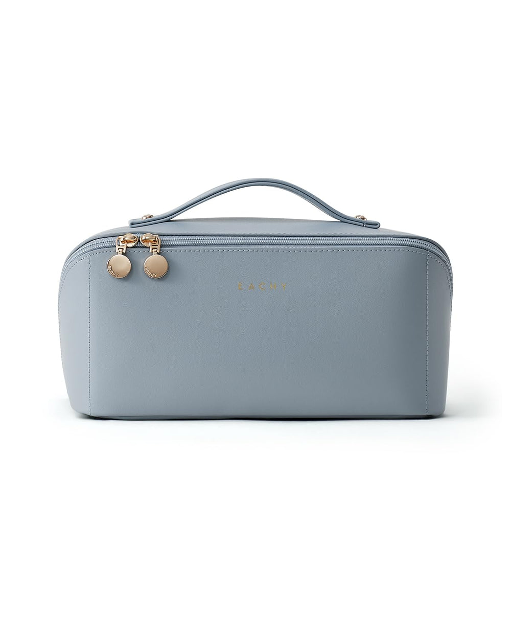 EACHY bag displayed on bathroom counter ready for daily routine