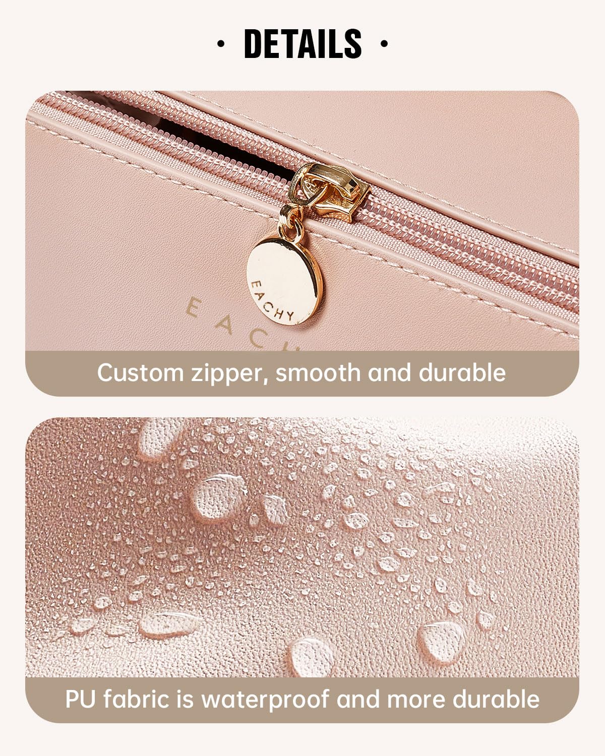 Eachy travel bag handle provides convenient carry during trips