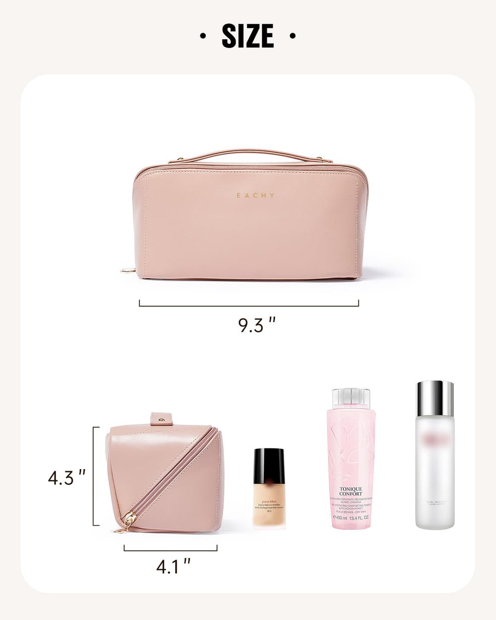 Eachy packaging with bubble padding protects the bag in transit