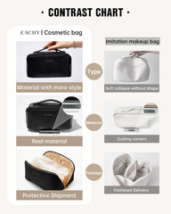 EACHY exterior PU leather surface resists spills and wipes clean