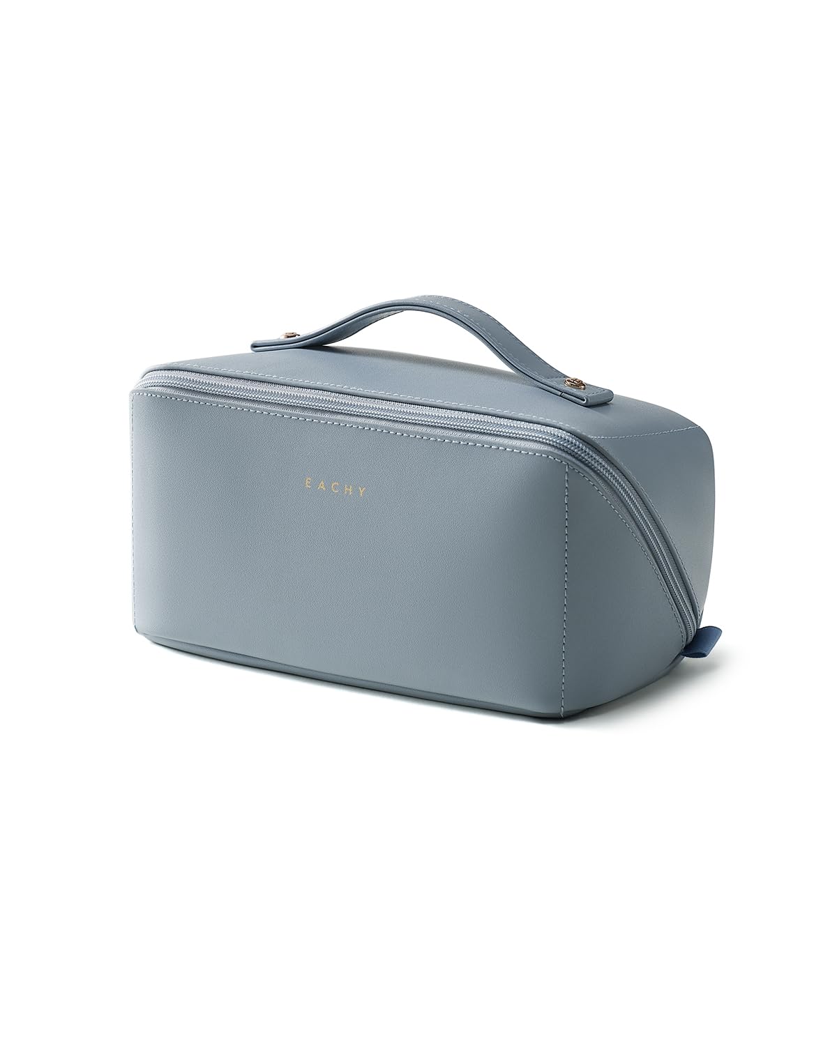 Eachy travel makeup bag showing spacious design for organized cosmetics on the go