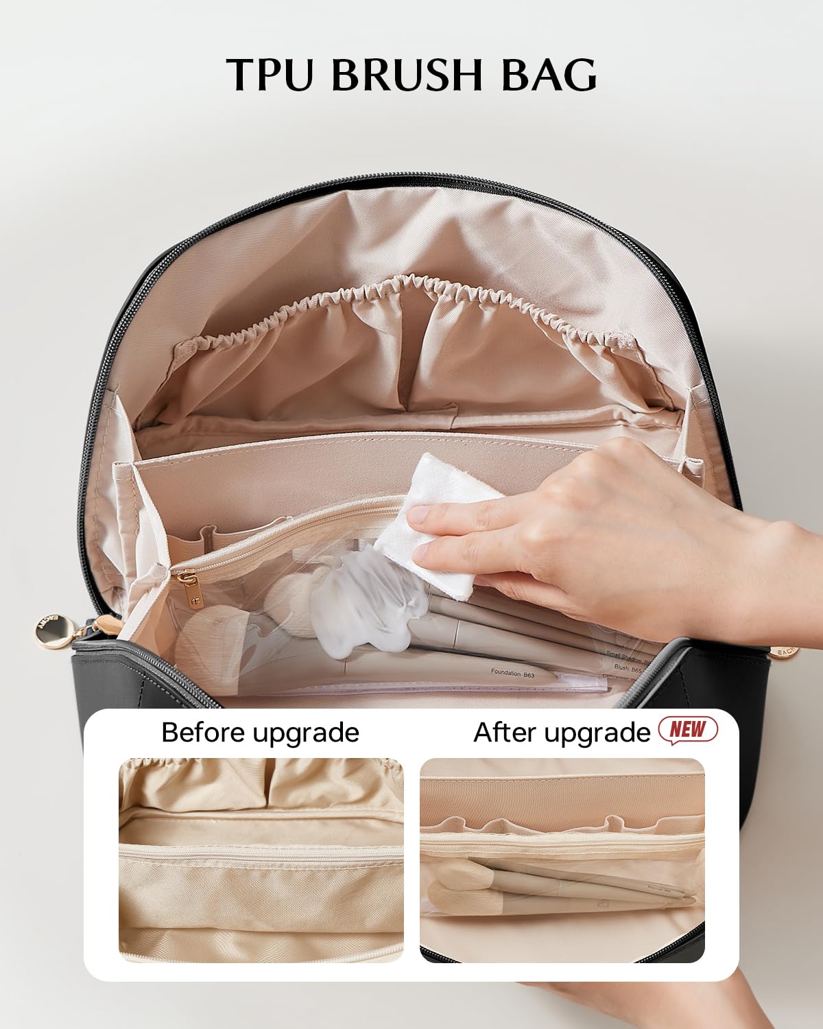 Eachy waterproof materials with TPU brush compartment protecting tools