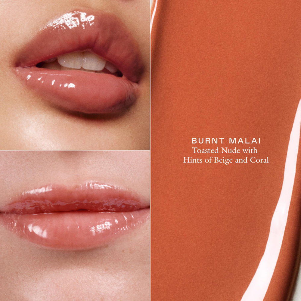 Hibiscus enzymes exfoliation visible in EADEM lip balm texture.