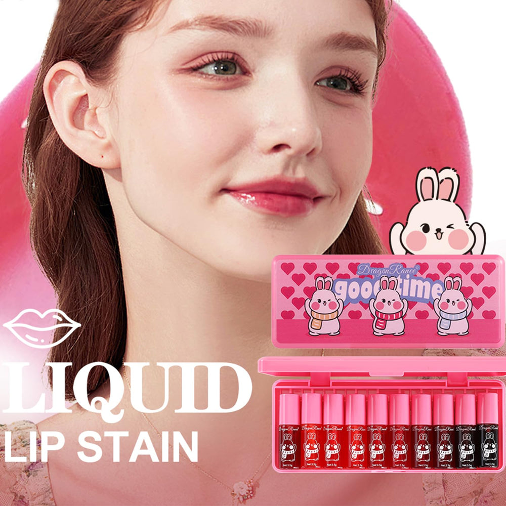Eakroo lip tint swatches show buildable color and a soft dewy finish.