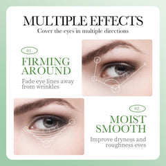 Eakroo collagen formula eye patches applied to smooth under-eye skin
