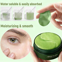 Eakroo cooling gel texture visible on the under-eye area for refreshed comfort
