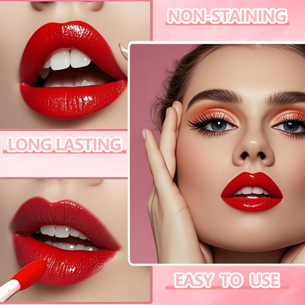Eakroo lip tint on cheeks used as blush for healthy glow
