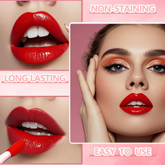 Eakroo lip tint on cheeks used as blush for healthy glow