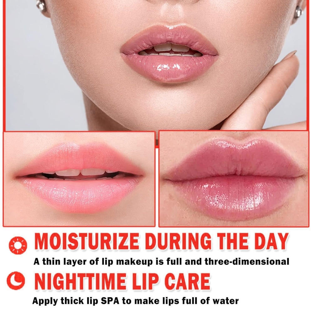 Balsamo labial Eakroo en tarro miel sabor sandia, alivio para labios agrietados