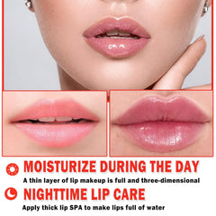 Balsamo labial Eakroo en tarro miel sabor sandia, alivio para labios agrietados