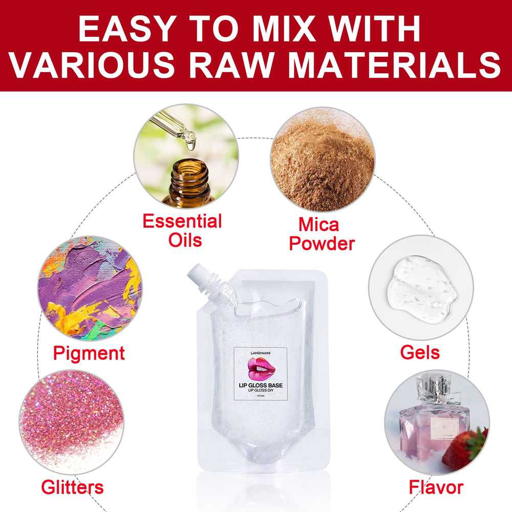 Eakroo packaging shot of lip gloss base 2x100ml