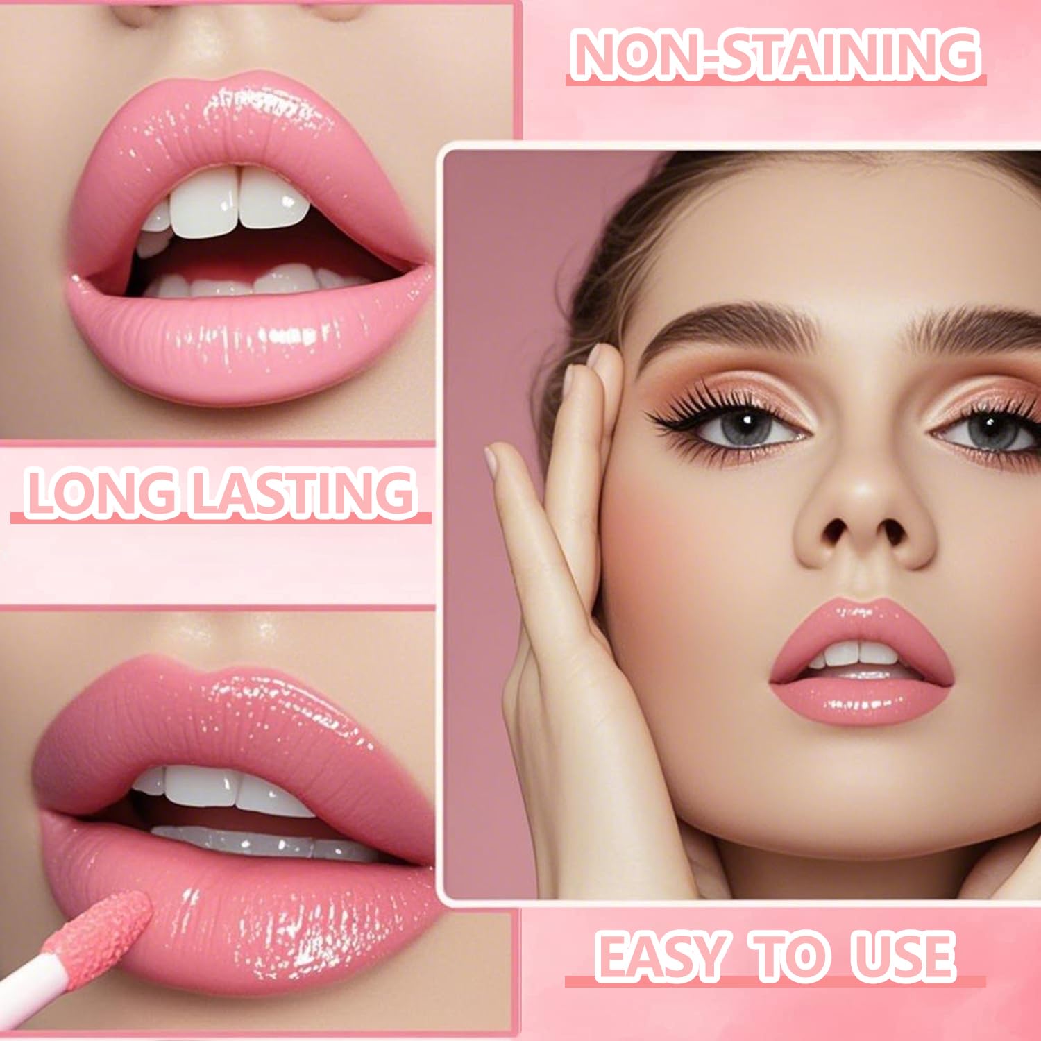 Eakroo tintes labiales acabado velvet, textura suave y cremosa.