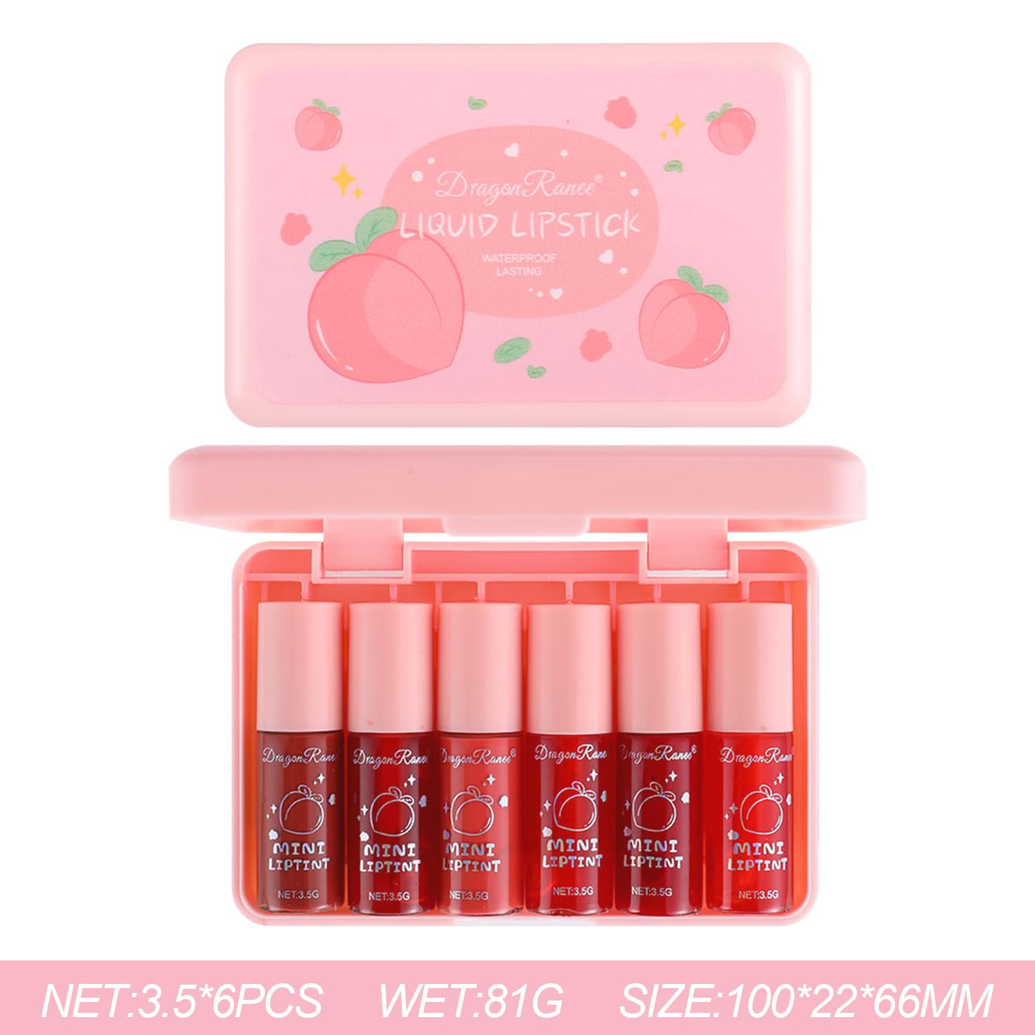 Eakroo tintes labiales con aplicador mini, retoques precisos.
