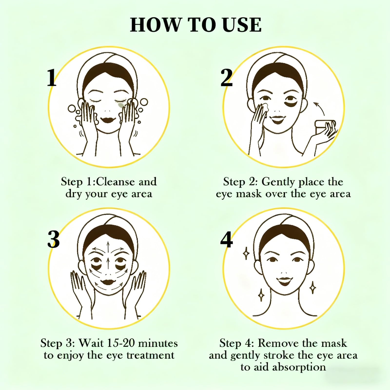 Eakroo patches being applied by a woman for simple eye care