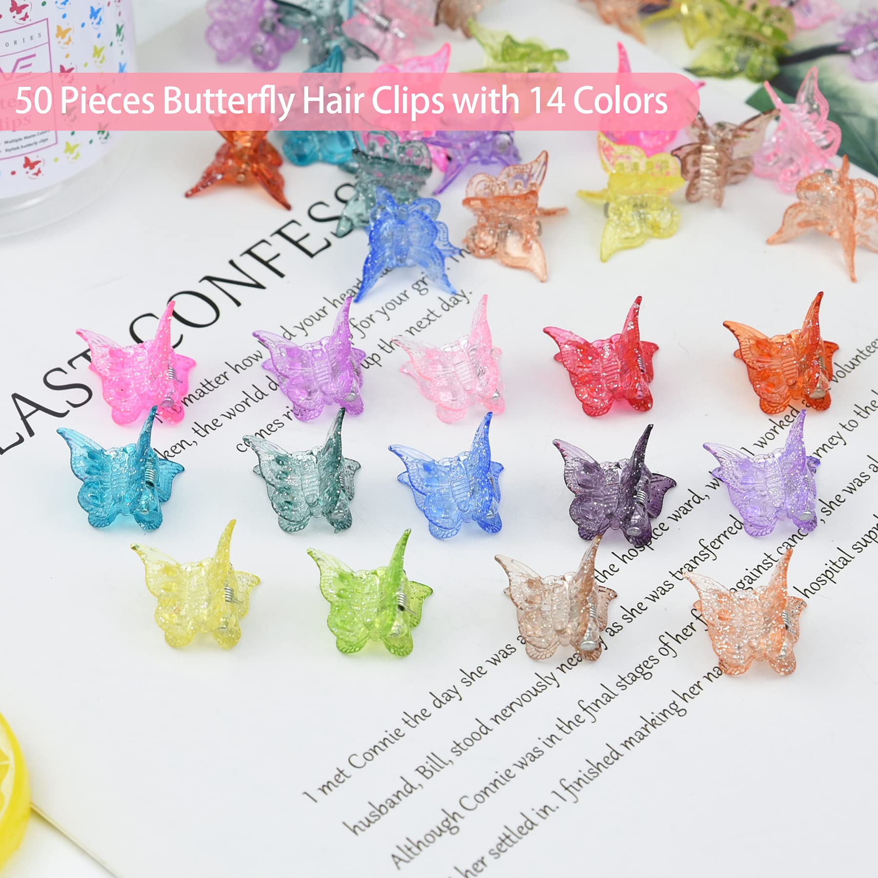 EAONE Butterfly Clip opened width 30mm for easy mini updos.