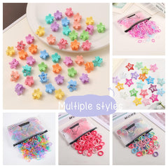 EAQIOIL clips estrellas colores, detalles brillantes para crear looks divertidos