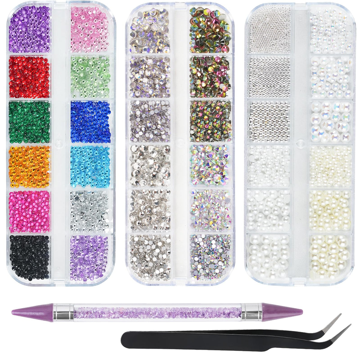 EARLMONI nail gems collection for versatile nail art and crafts.