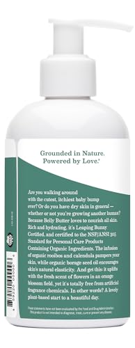 Earth Mama Belly Butter apoyo para piel durante posparto y elasticidad.