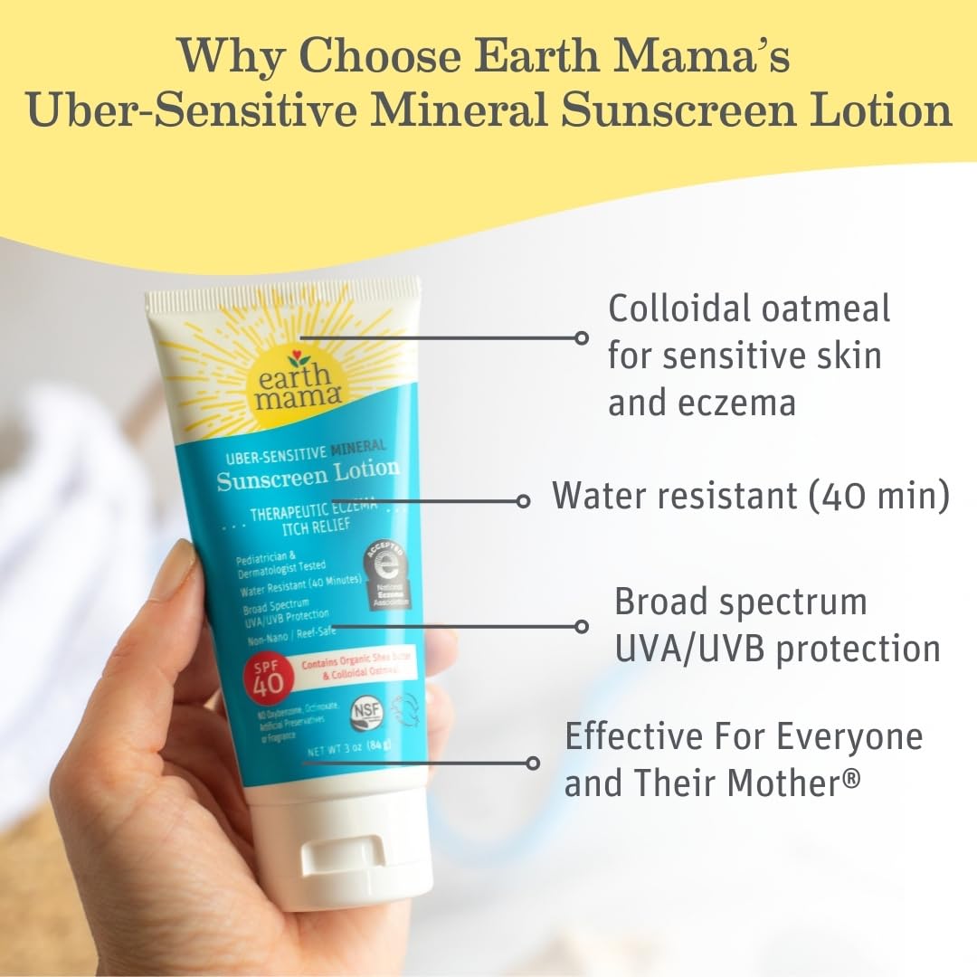 Earth Mama Uber-Sensitive: opción de uso familiar, protección para bebé y niños.