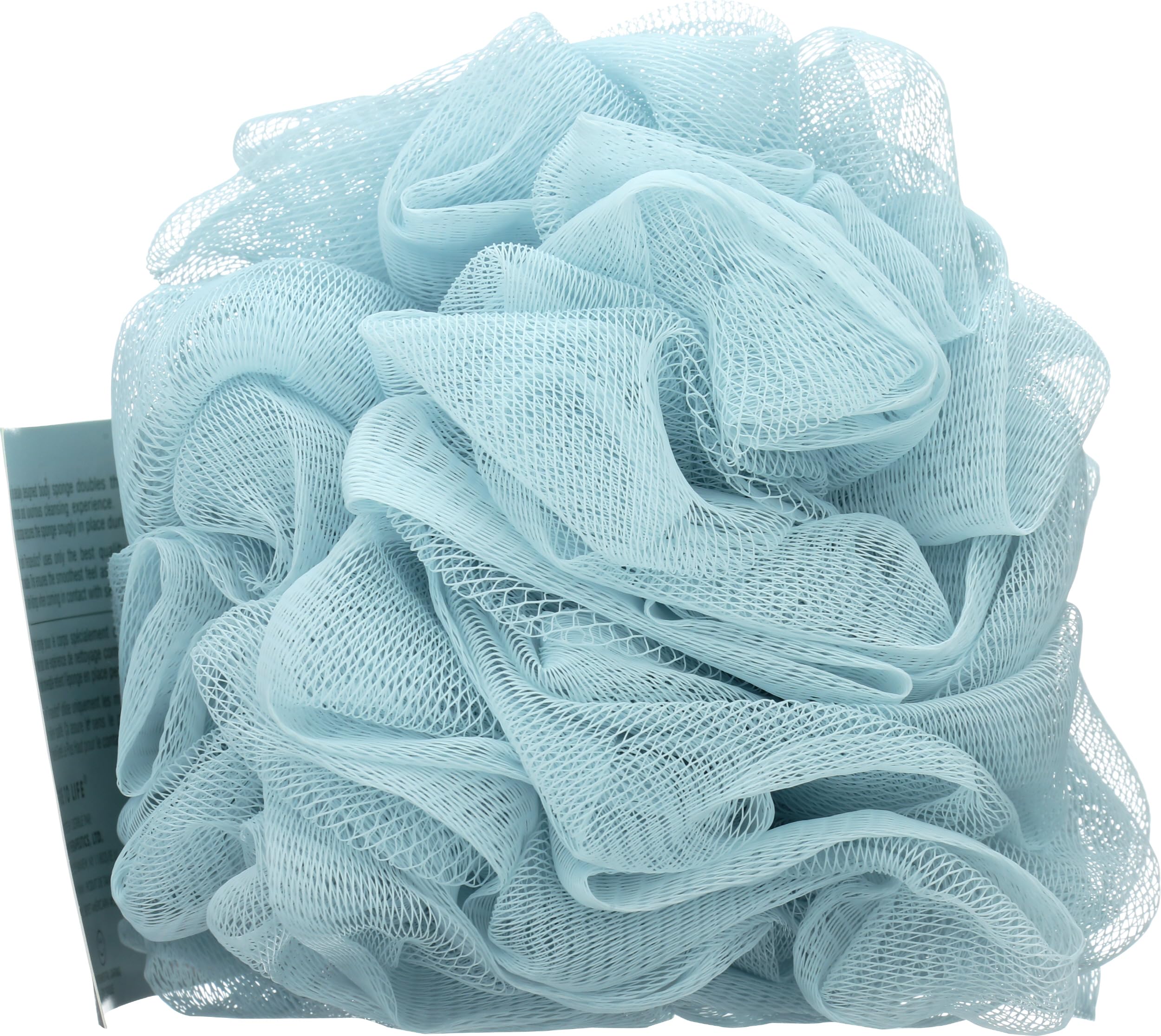 Earth Therapeutics Hydro Body Sponge with bubbles demonstrates lather-ready cleansing.