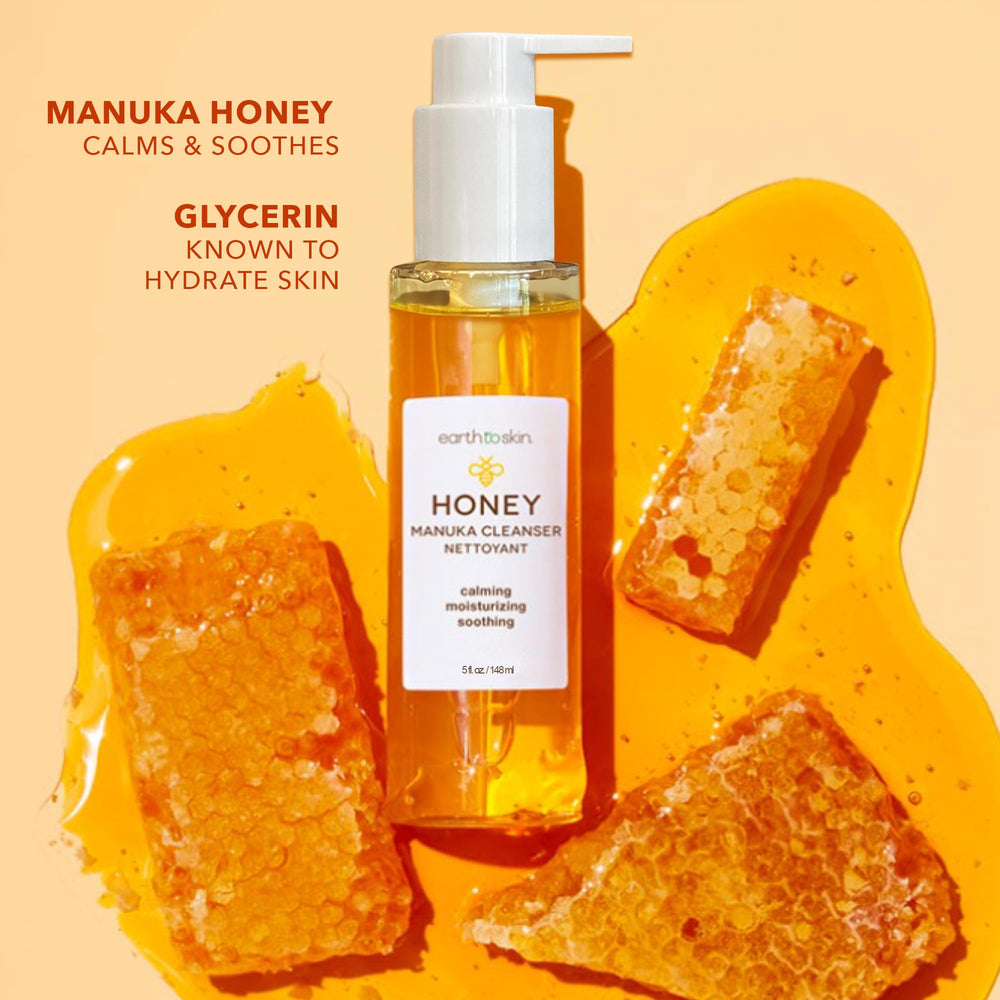 Earth To Skin Manuka Honey, espuma suave al usar, limpieza diaria sin resecar