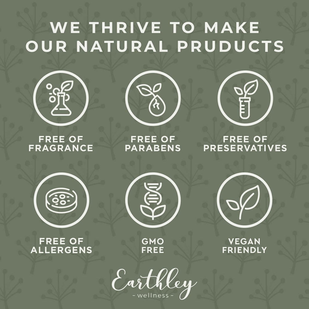 Apricot oil detail in Earthley Wellness magnesium lotion highlights nourishing base.