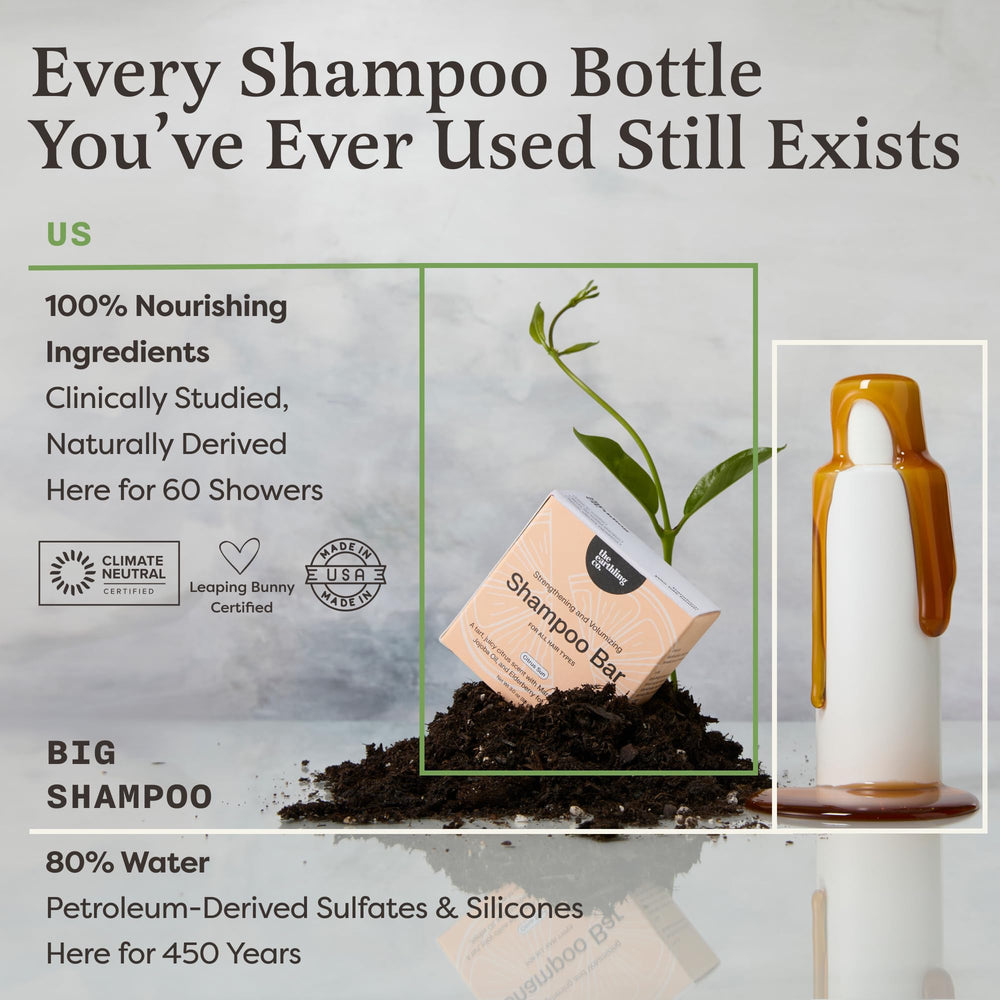 The Earthling Co. Rosy Jasmine shampoo bar ideal for dry, damaged hair during daily washes.