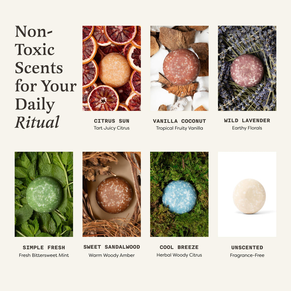 Luxurious shampoo bar lather demonstrates thorough cleansing and easy rinse