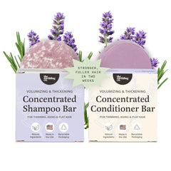 The Earthling Co. volumizing bar set packshot highlights fuller-looking hair