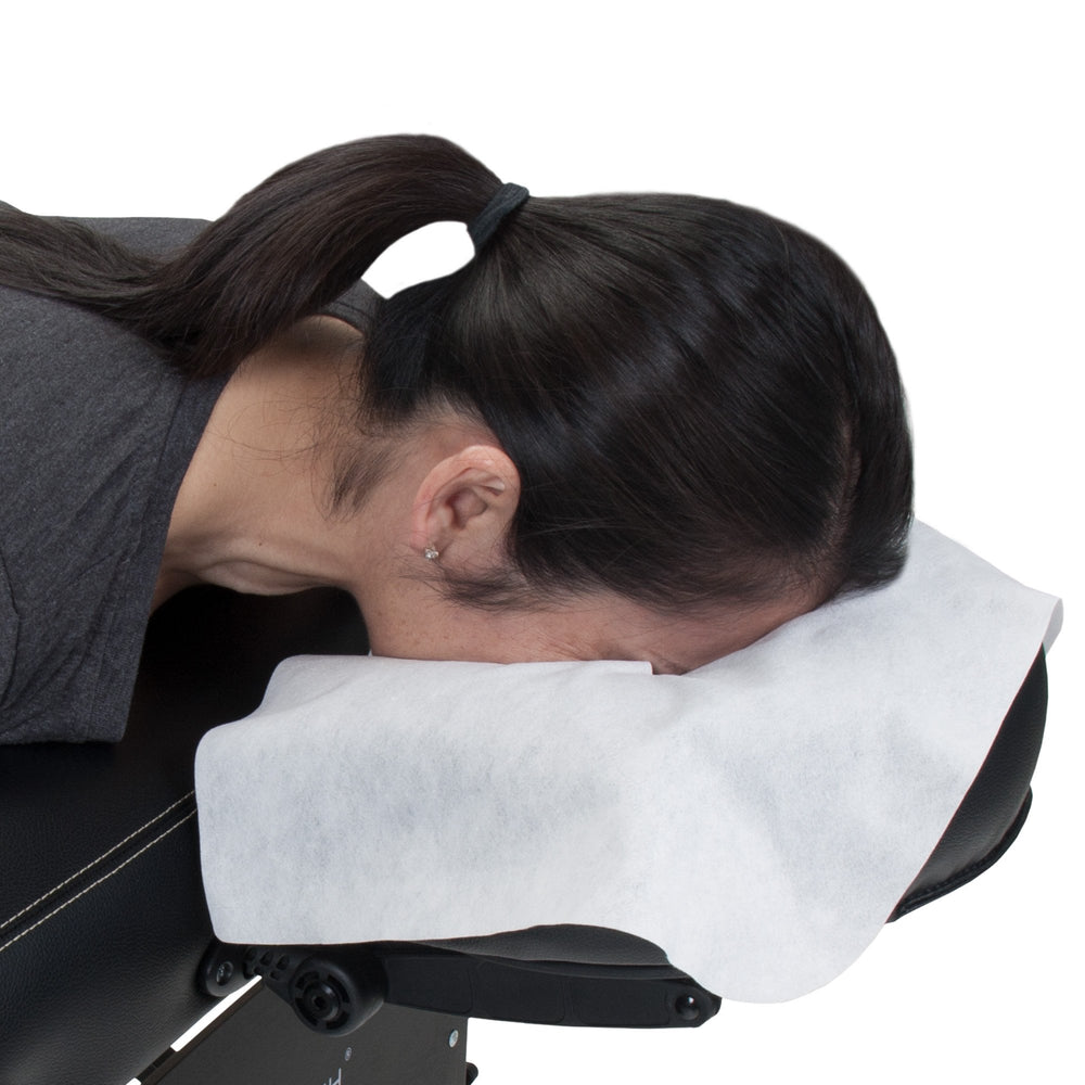 EarthLite hypoallergenic medical fiber creates a sanitary barrier during sessions.