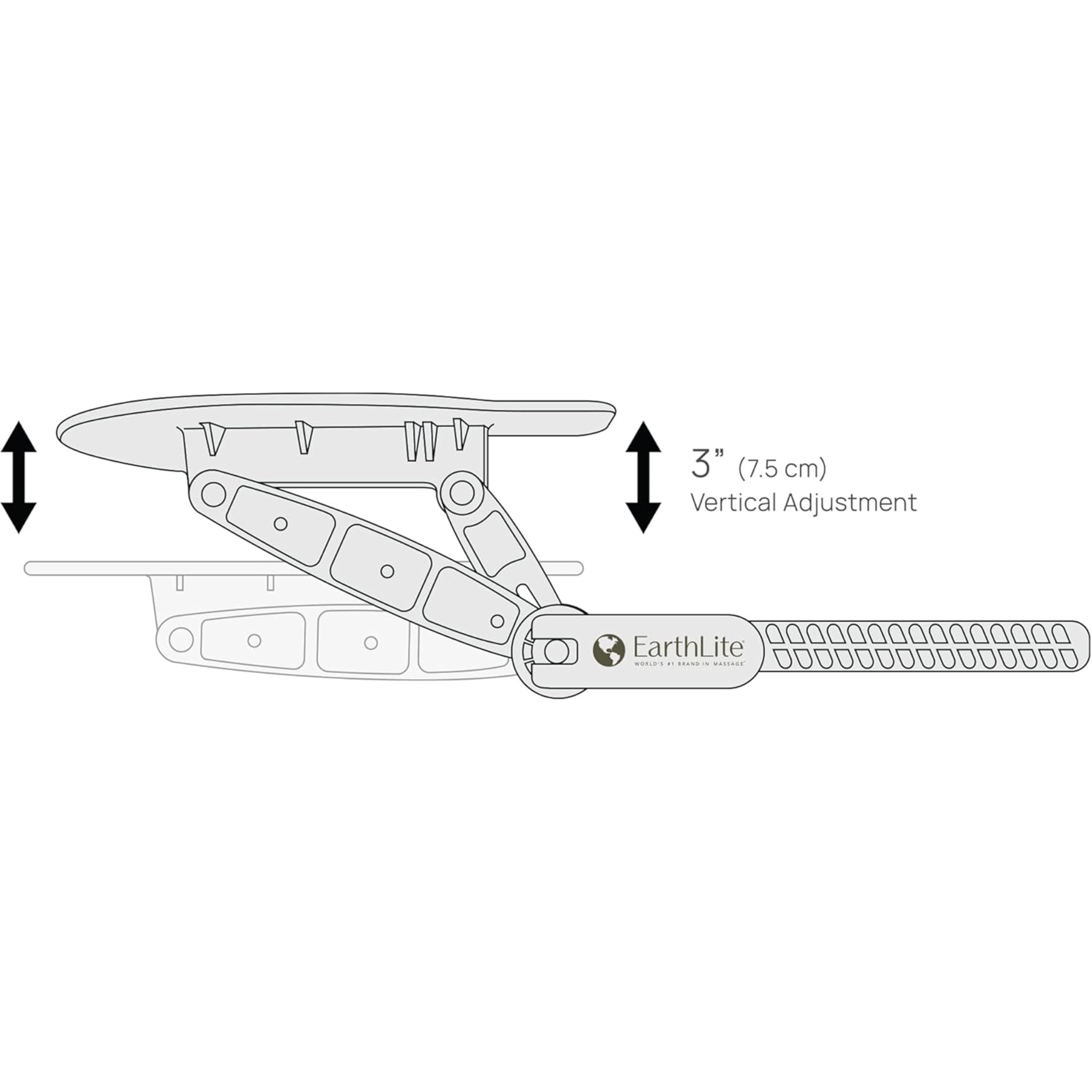 EarthLite fully adjustable headrest enables custom comfort across clients