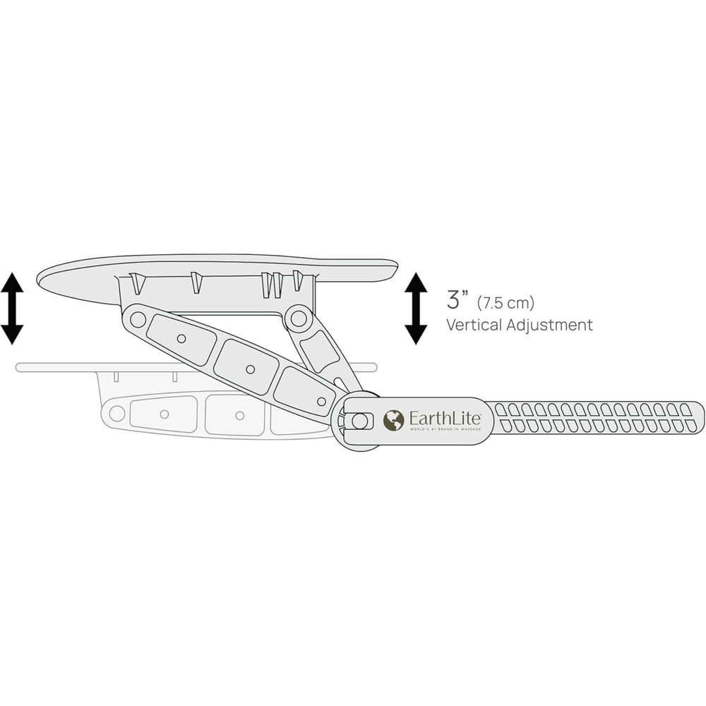 EarthLite fully adjustable headrest enables custom comfort across clients