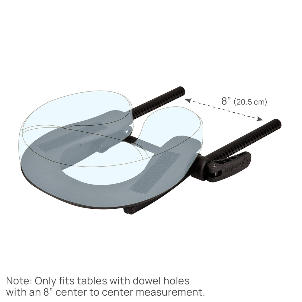 EarthLite 8-inch center face cradle outlets fit standard tables