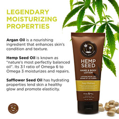 Aplicación suave con aceite de argán en la Loción Earthly Body