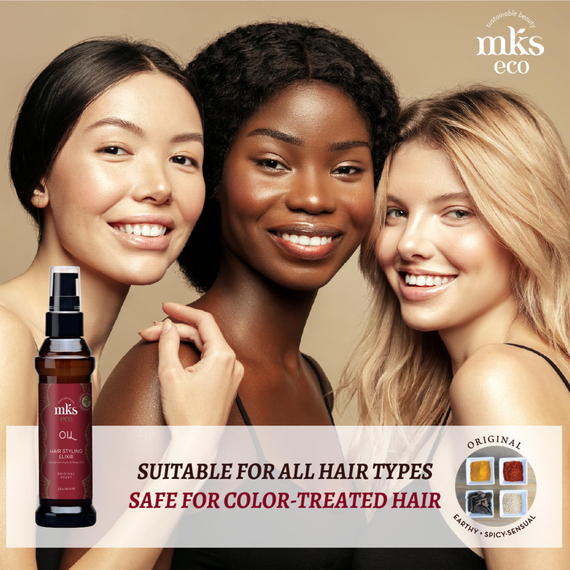 Earthly Body MKS Eco Oil Original, rutina sencilla para cabello suave y saludable