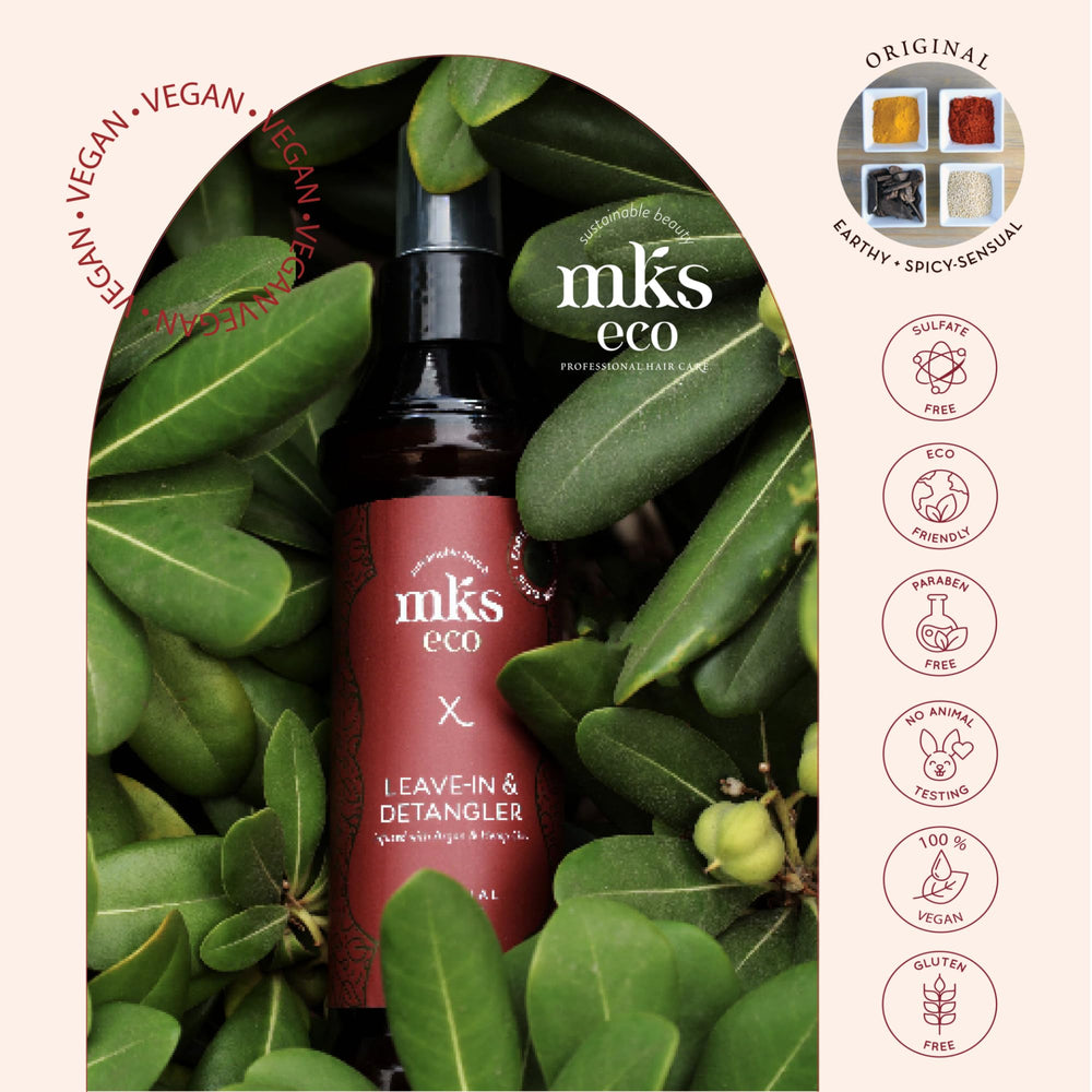 Earthly Body MKS eco X acabado brillante y suave en el cabello