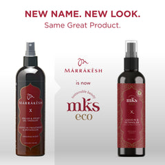 Earthly Body MKS eco X pump bottle ready for detangling on damp hair