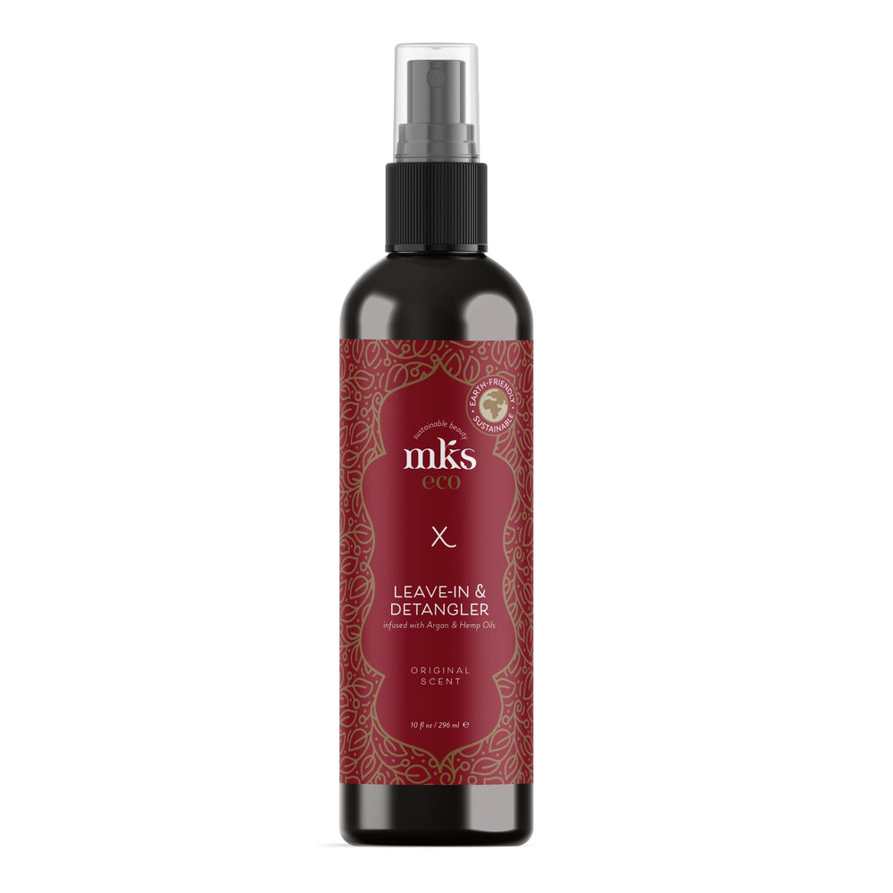 Earthly Body MKS eco X bottle with nourishing leave-in hair treatment