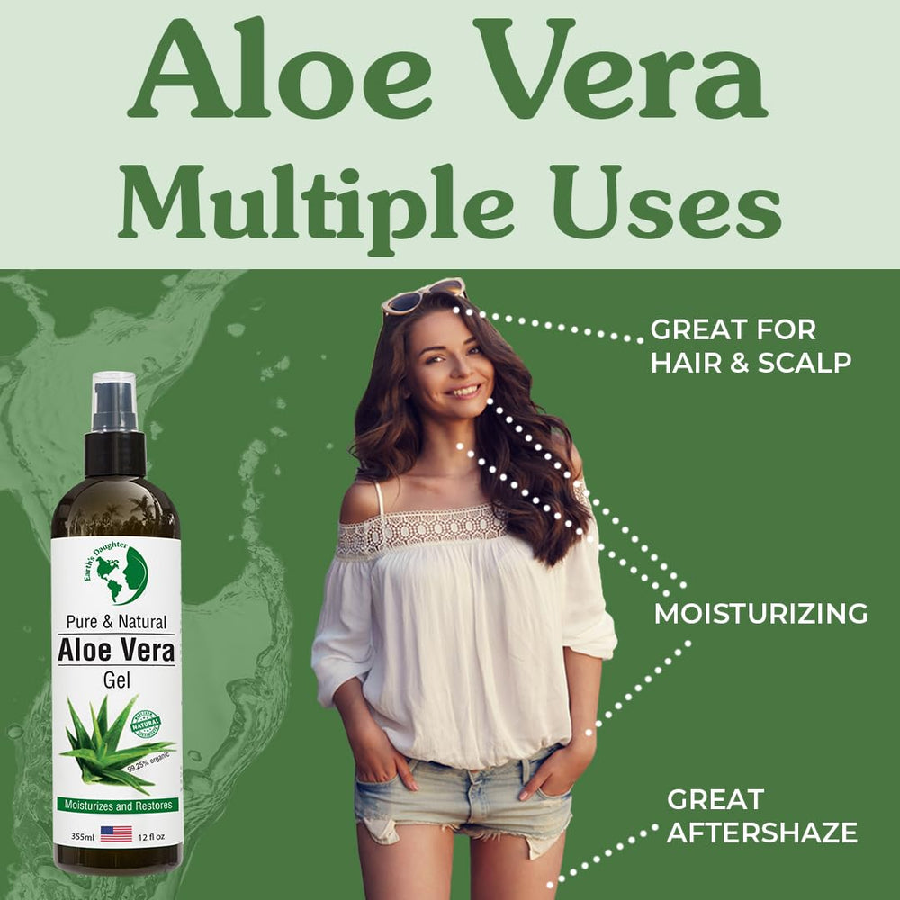 Earth's Daughter Aloe: cuidado post-afeitado, piel calmada