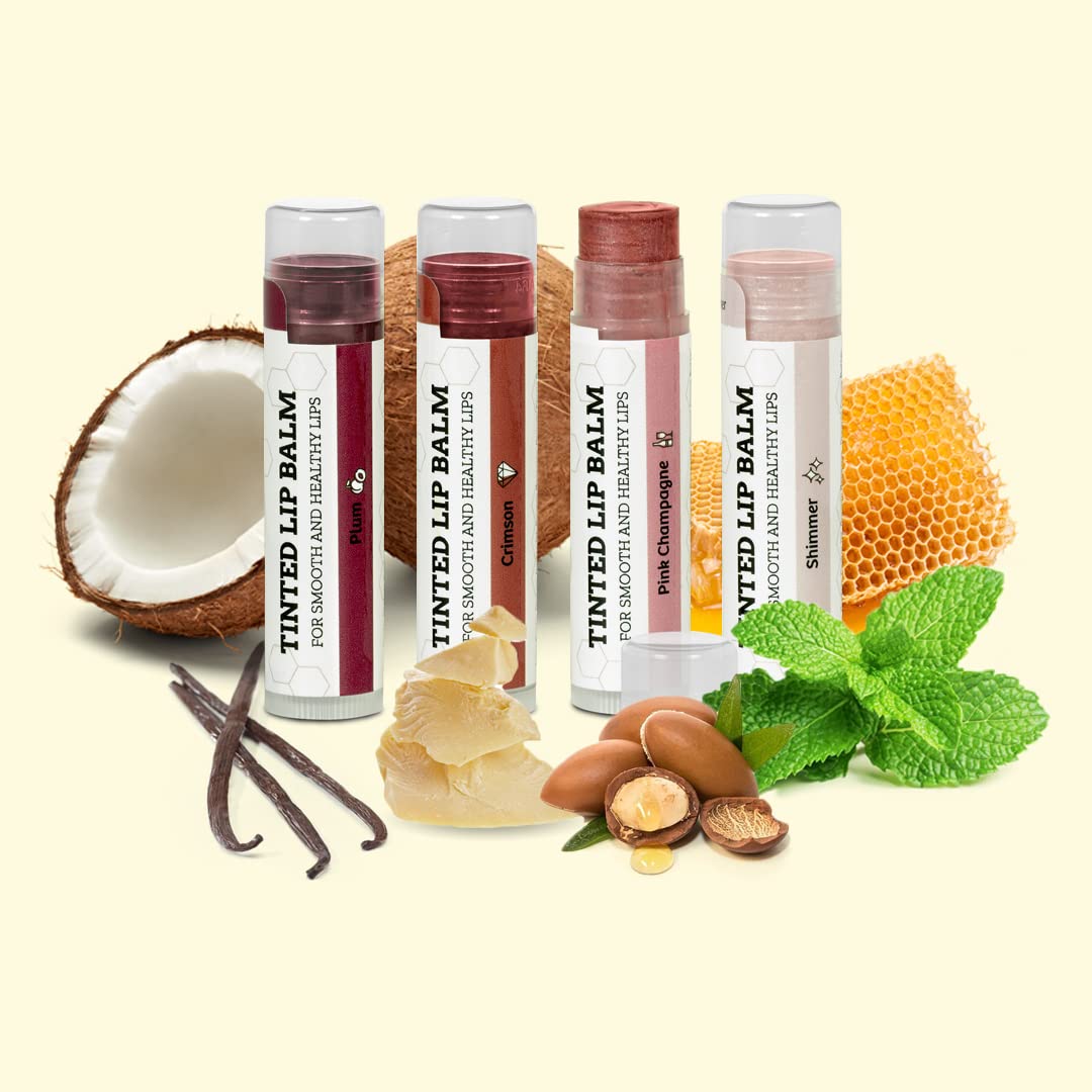 Earth's Daughter bálsamo labial tintado, hidratación diaria para labios nutridos.
