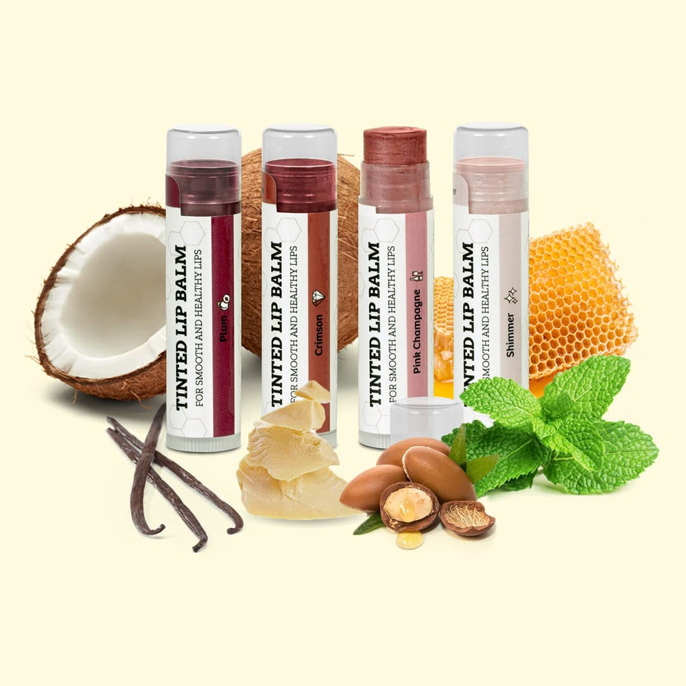 Earth's Daughter bálsamo labial tintado, hidratación diaria para labios nutridos.