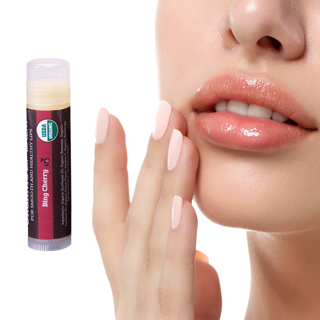 Gift-ready cherry lip balm set ideal for thoughtful stocking stuffer.
