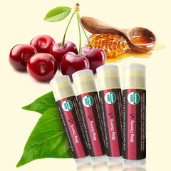 Earth's Daughter lip balm ingredients showcase organic oils and beeswax.