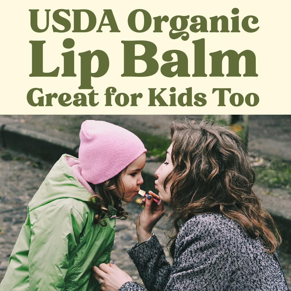 Recyclable packaging highlights eco-friendly lip care from Earth's Daughter.